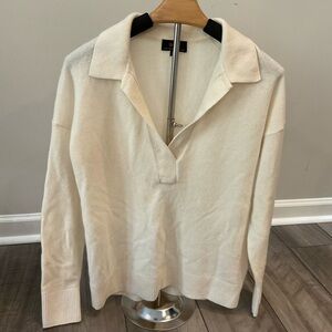 Quince Soft Cream 100% Mongolian Cashmere Sweater